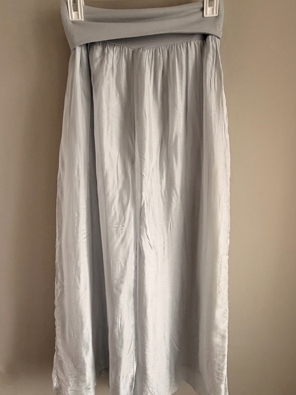 Tempo Paris Light Gray Wide-Leg Palazzo Pants - Picture 5 of 12